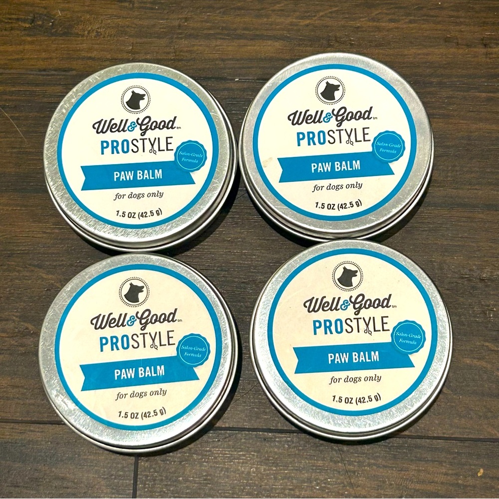 Well & Good Paw Balm for Dogs Lot of 4